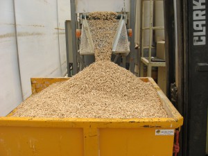 Stock granulé de bois